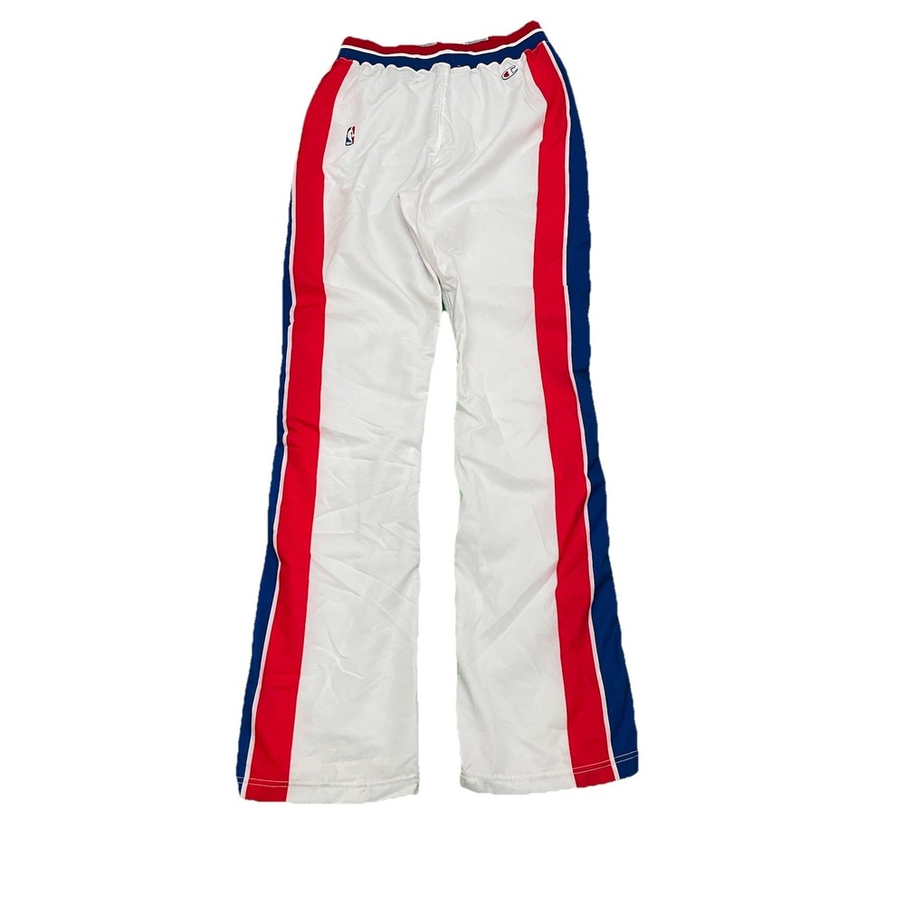 VTG‎ 90s Detroit Pistons TEAM ISSUED Champion Tearaway Pants 36x39 Made in USA - Picture 2 of 15